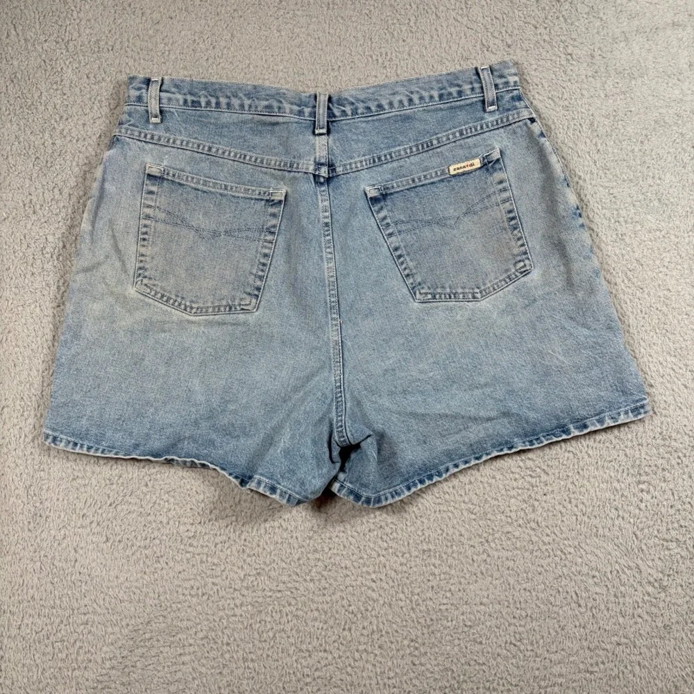 Zana di Jeans Women's 18 Denim Shorts‎ Blue Dragon Embroidered High Rise Y2K